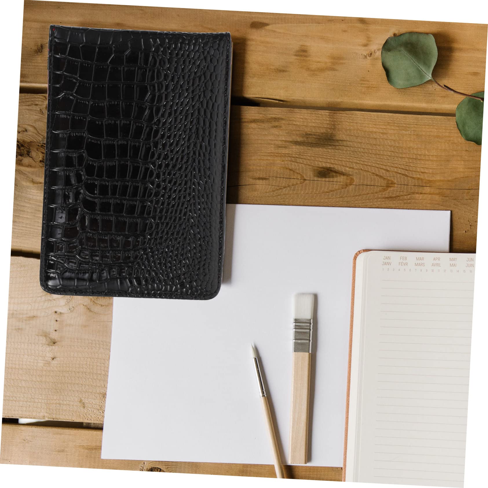 BESPORTBLE étui en pour carnet de crédit Trousse en Couverture Souple pour Cahier Couverture de Journal d'écriture Protecteur de lumière Couverture Motif
