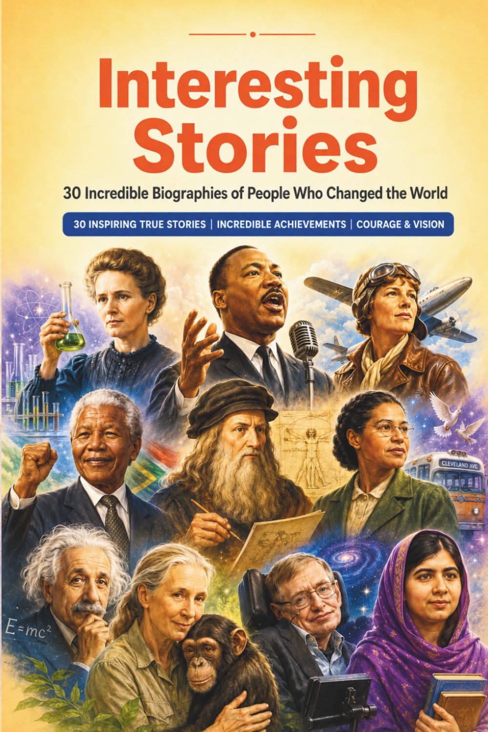 Interesting Stories: 30 Incredible Biographies of Amazing People: Inspiring True Stories of Courage, Achievement, and Changing the World