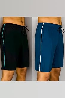 Men's Regular Fit Shorts with Zip Pocket