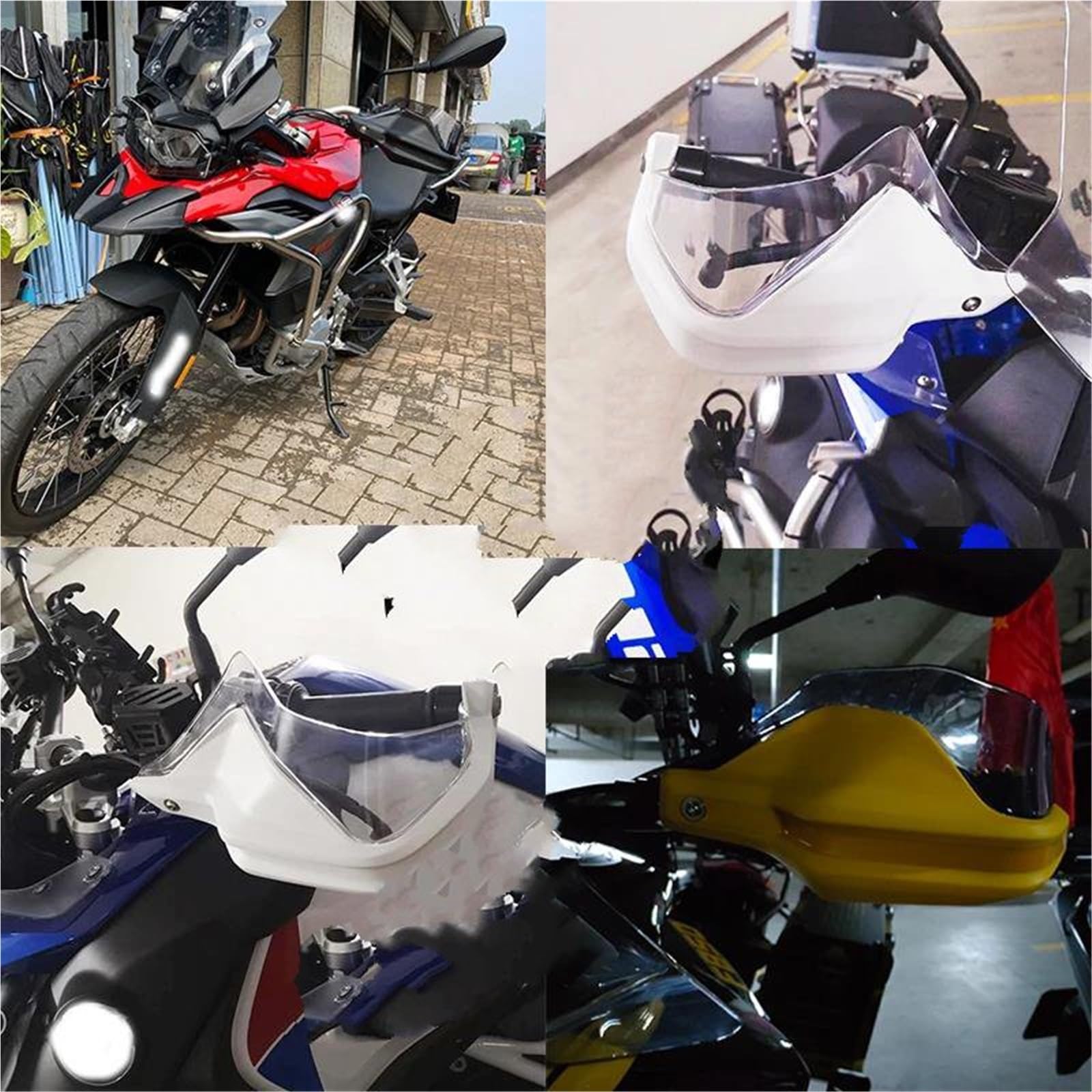 Moto Garde-Main Pour R1200GS Pour R1250GS Pour R1250 Pour GS Pour LC Pour R 1250 Pour GS Pour Adventure 2014-2023 Bouclier Main Protecteur Pare-brise Moto Handguard Protection(Blue Black Set27)