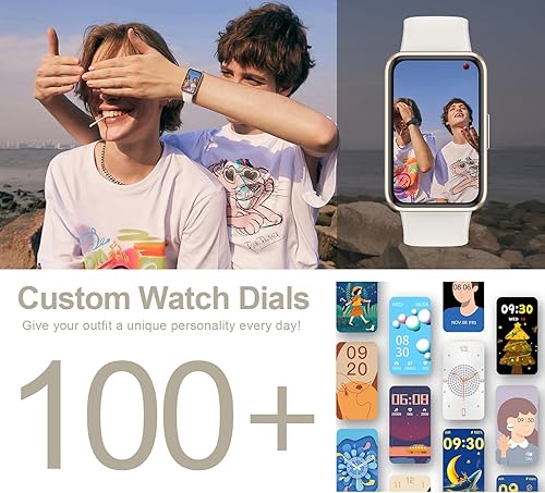 Miniatura 7 de Rastreador de actividad física delgado con frecuencia cardíaca 247, oxígeno en sangre, presión arterial y seguimiento del sueño, seguimiento de