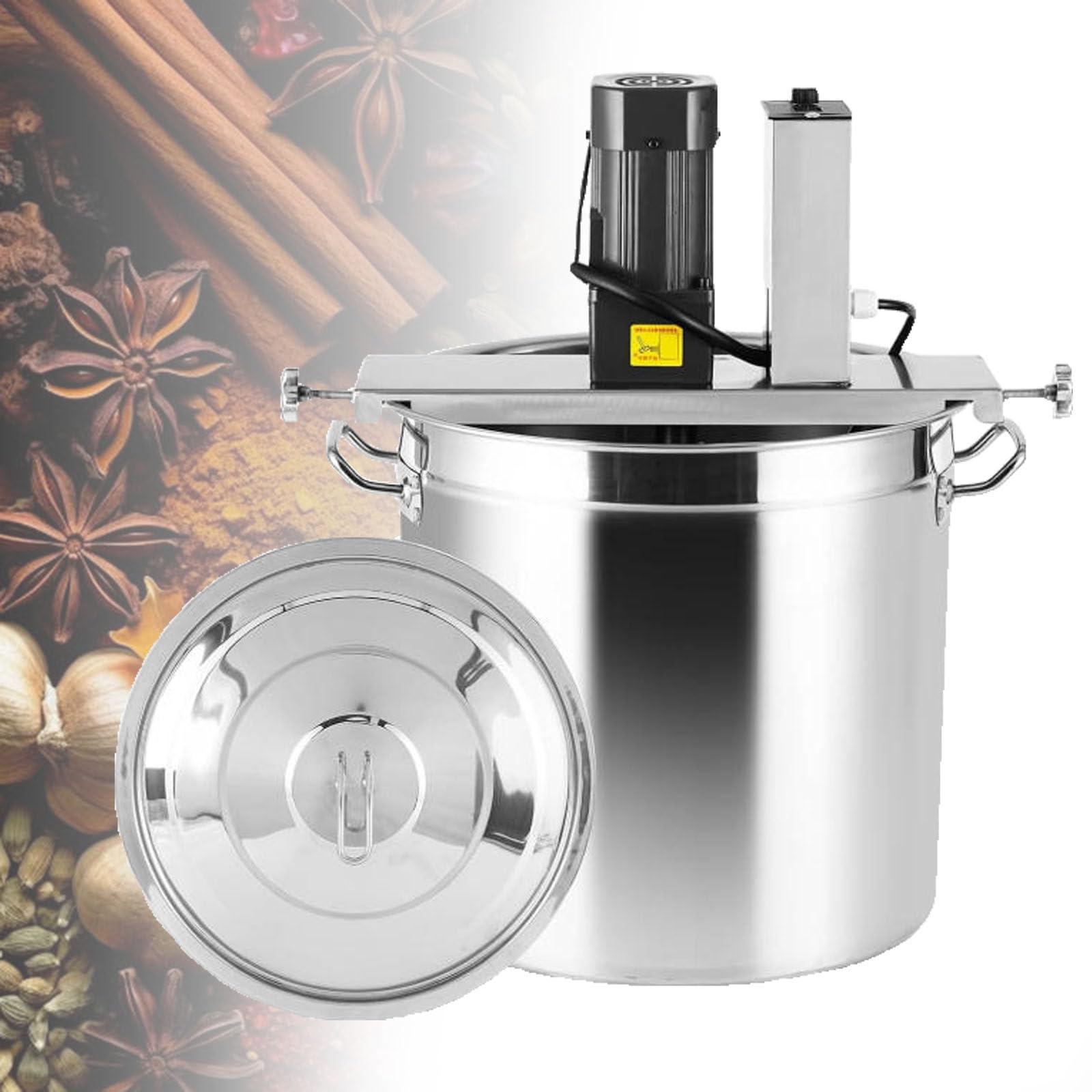 Mezclador comercial de alimentos, velocidad ajustable, diseño antiadherente para salsas y condimentos, ideal para catering y preparación de alimentos