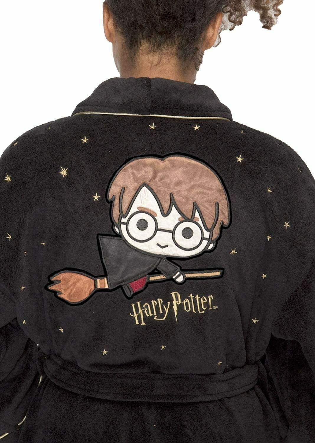 Harry Potter Groovy Ladies Fleece Bathrobe Kawaii