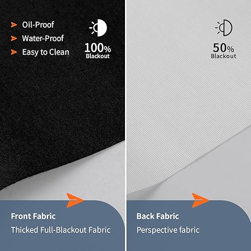 Miniatura 5 de Persianas enrollables manuales de poliéster de doble capa para día y noche, persianas opacas y filtrantes de luz, personalizan el tamaño del color