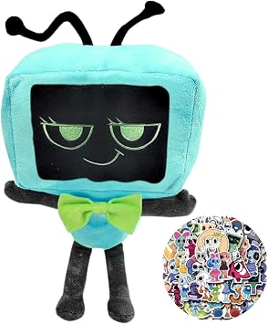 Lemoneon 11" Vee Plush Stuffed Figure Pillow for Video Game Fans Room Decor with a Sticker Set