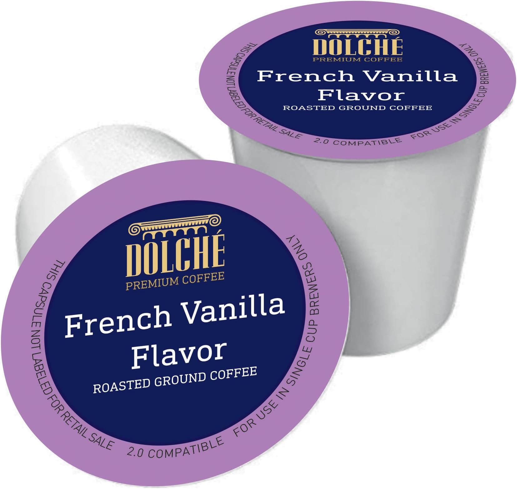 French Vanilla Flavored Coffee Blend, Compatible K-Cup 2.0 Pods, 48 count box