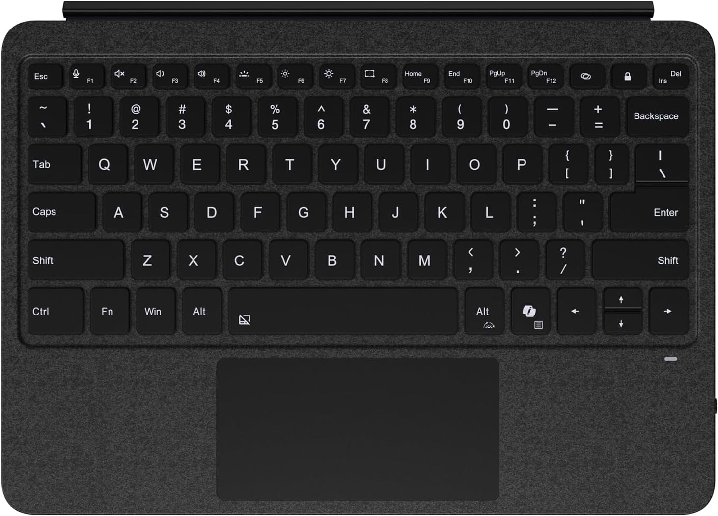 - Keyboard for Surface Pro 12 inch 2025 (12th Generation) Device, Portable Slim Type Cover for Surface Pro, Wireless Keyboard with Multi-Touch Trackpad,7 Color Backlit (Black)