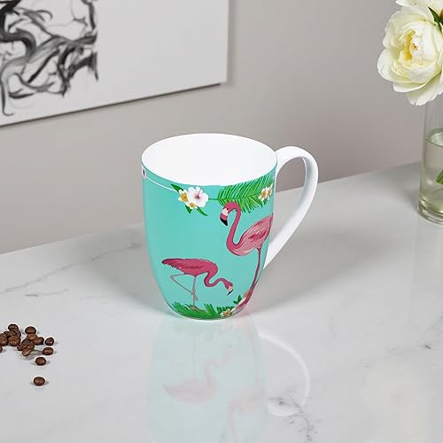 Miniatura 7 de Taza de té de café de porcelana de hueso de 12.5 onzas – Tazas de animales de hueso – Taza de té de café con animales lindos, regalo para amigos,