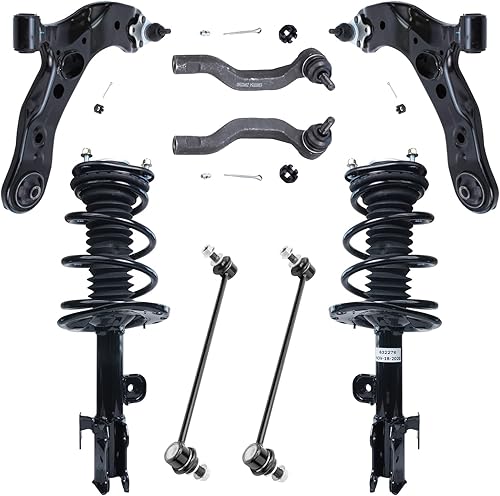 Miniatura 291 de Detroit Axle - Kit de puntales delanteros de 6 piezas para Chevrolet Aveo Aveo5 Pontiac G3 Wave, barra estabilizadora, varillas de acoplamiento