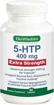 5htp 400mg Capsules Per Vegetarian Pill Extra-Strength Max Dose 5 htp Supplement. Sleep, Positive Outlook, Calmness, Cognition. 1 Pill is 400mg 5-htp Supplement and 2 Pills is 800mg htp5