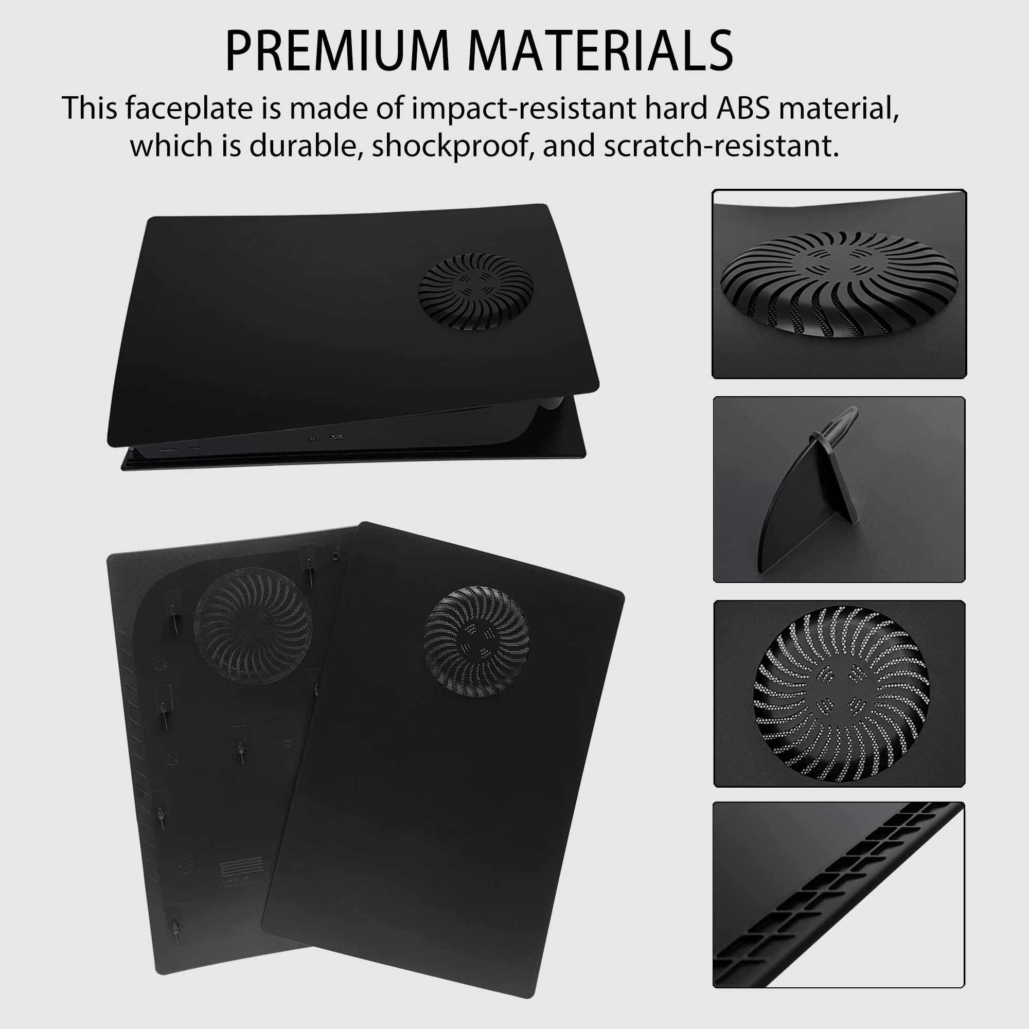 DOBEWINGDELOU - Pannello frontale PS5 con striscia luminosa RGB per edizione digitale DOBEWINGDELOU 400+ effetti LED anello di copertura console per Playstation 5 Digital Edition Kit decorazione fai