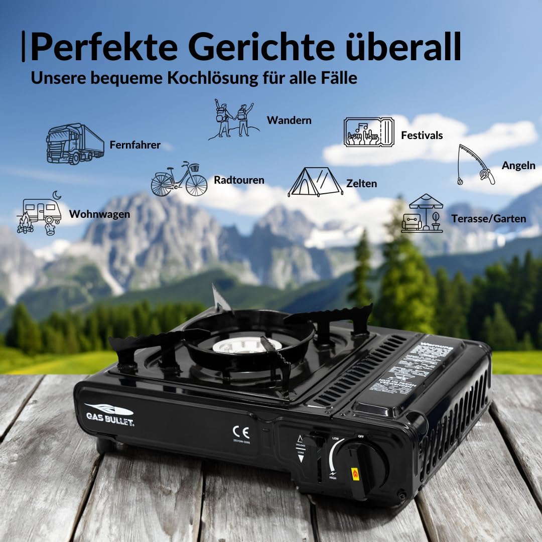 Universaler Gaskocher für Campingküche