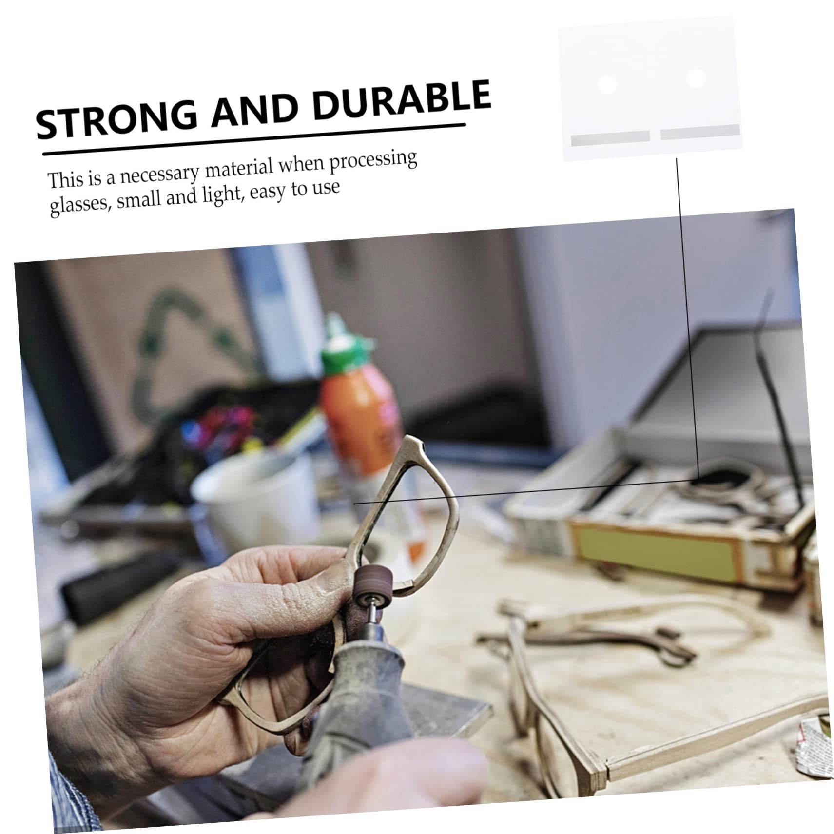 GOOHOCHY 200pcs Eyeglass Nose Pad Non- Sticker Stop Glasses Sliding Nose Bridge Pads for High-Grade Material