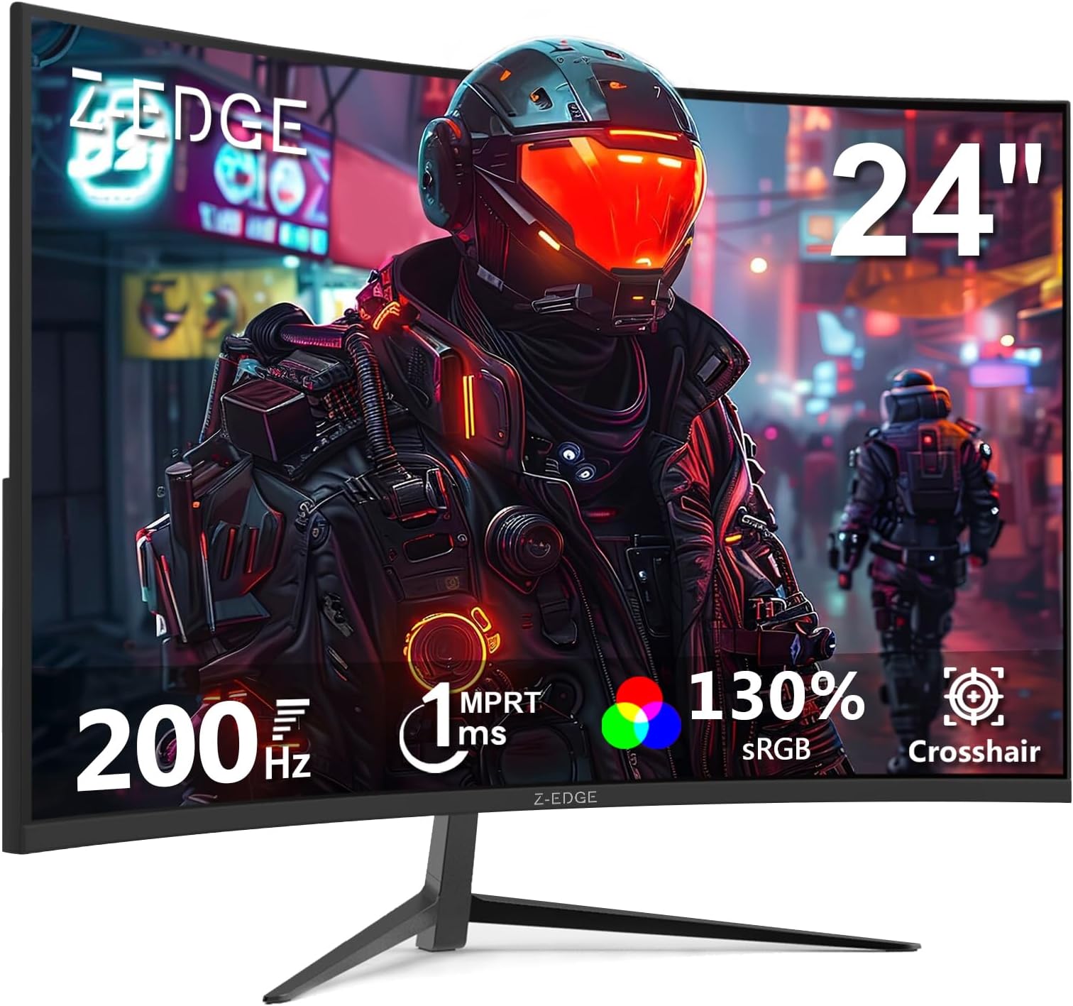 Z-Edge 24 inch Curved Gaming Monitor, 200Hz 165Hz, 144Hz FHD 1080P