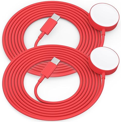 Miniatura 15 de Paquete de 2 cargadores actualizados para Apple Watch, cargador USB magnético inalámbrico rápido compatible con iWatch Ultra/Series