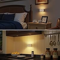 Vista 9 de Briignite Luz de escalera con sensor de movimiento para interiores, luces nocturnas para enchufar a la pared, magnéticas, color blanco suave