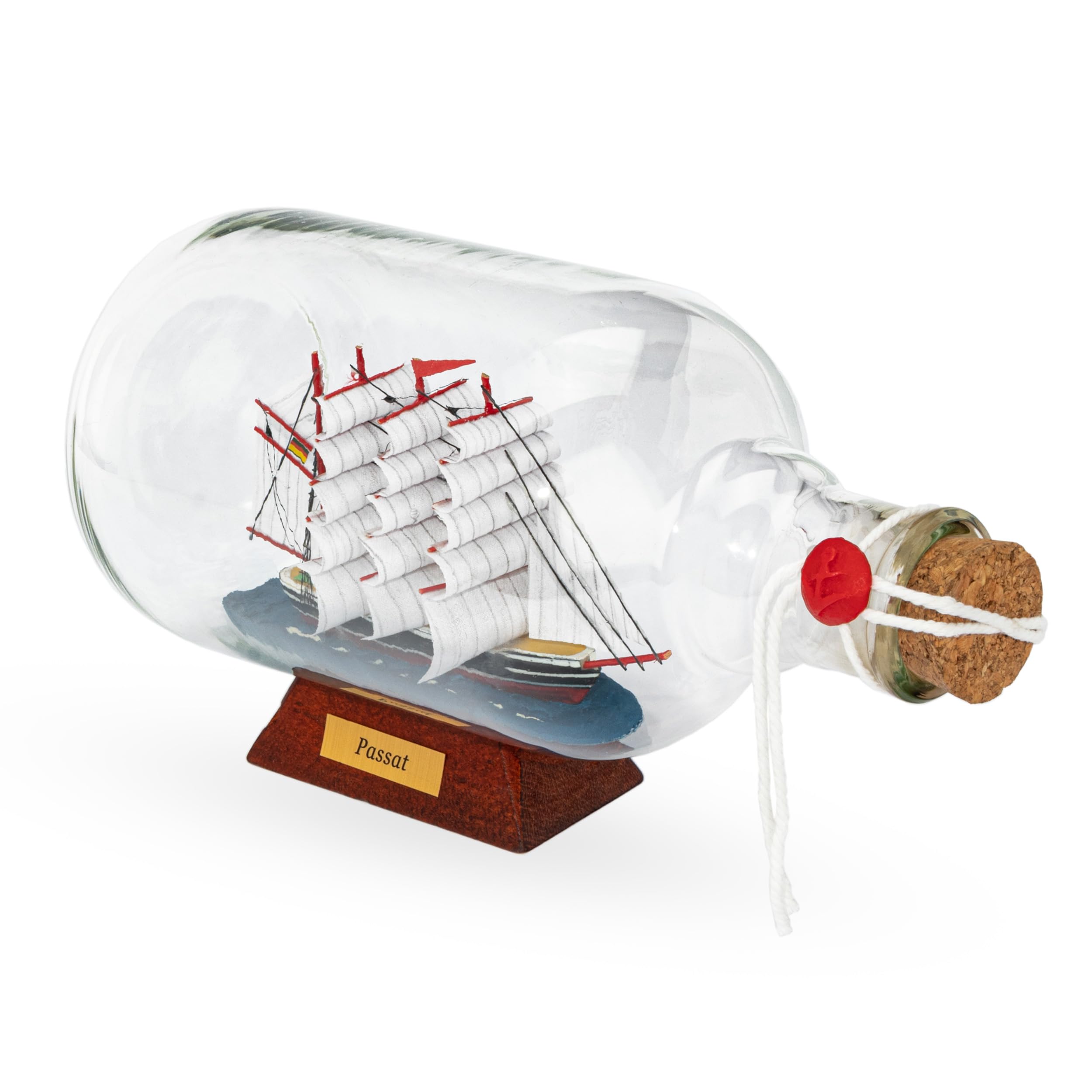 NKlaus Bateau à Bouteille Nautique - 27,5 x 12,5 cm - Décoration Maritime - 14952
