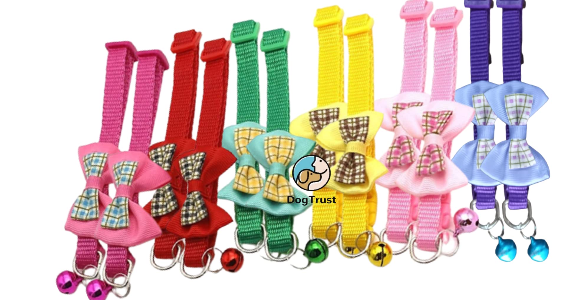 See full amazon price history chart for DOG TRUST Dog and cat Collar Multicolour Collar for Dog Combo Pack of cat and Dog Bow tie for Small Breeds (12 Pcs Pack) DOG TRUST Dog and cat Collar Multicolour Collar for Dog Combo Pack of cat and Dog Bow tie for Small Breeds (12 Pcs Pack) (B0C6HXHJ1M) Amazon Price History, Amazon Price Tracker