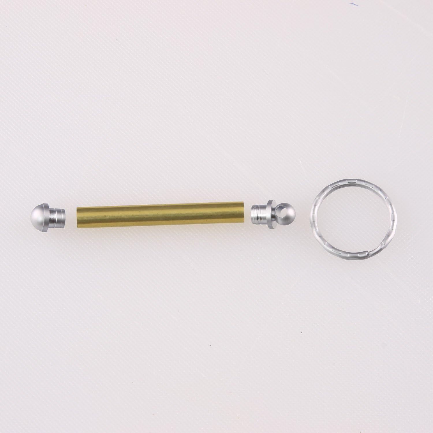 Legacy Woodturning, Key Chain Project Kit Satin - Chrome Finish, 10 Pack