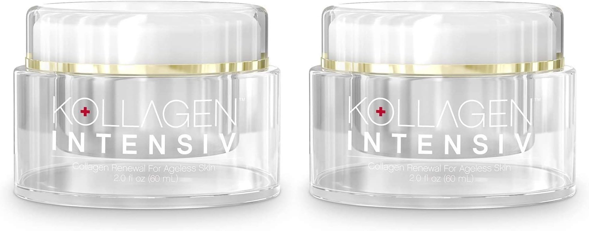 Kollagen Intensive Collagen Renewal Anti-Aging Wrinkle Cream (2 Ounce) 2 Pack Reduces Photoaging