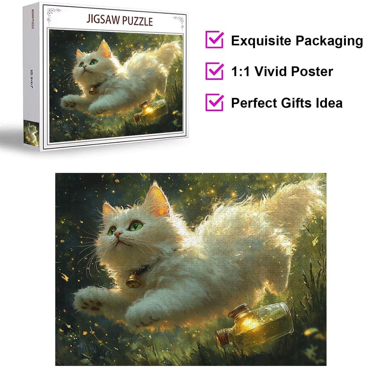 Puzzle dla dorosłych 4000, butelka dla kota, 141 x 87 cm, n-516