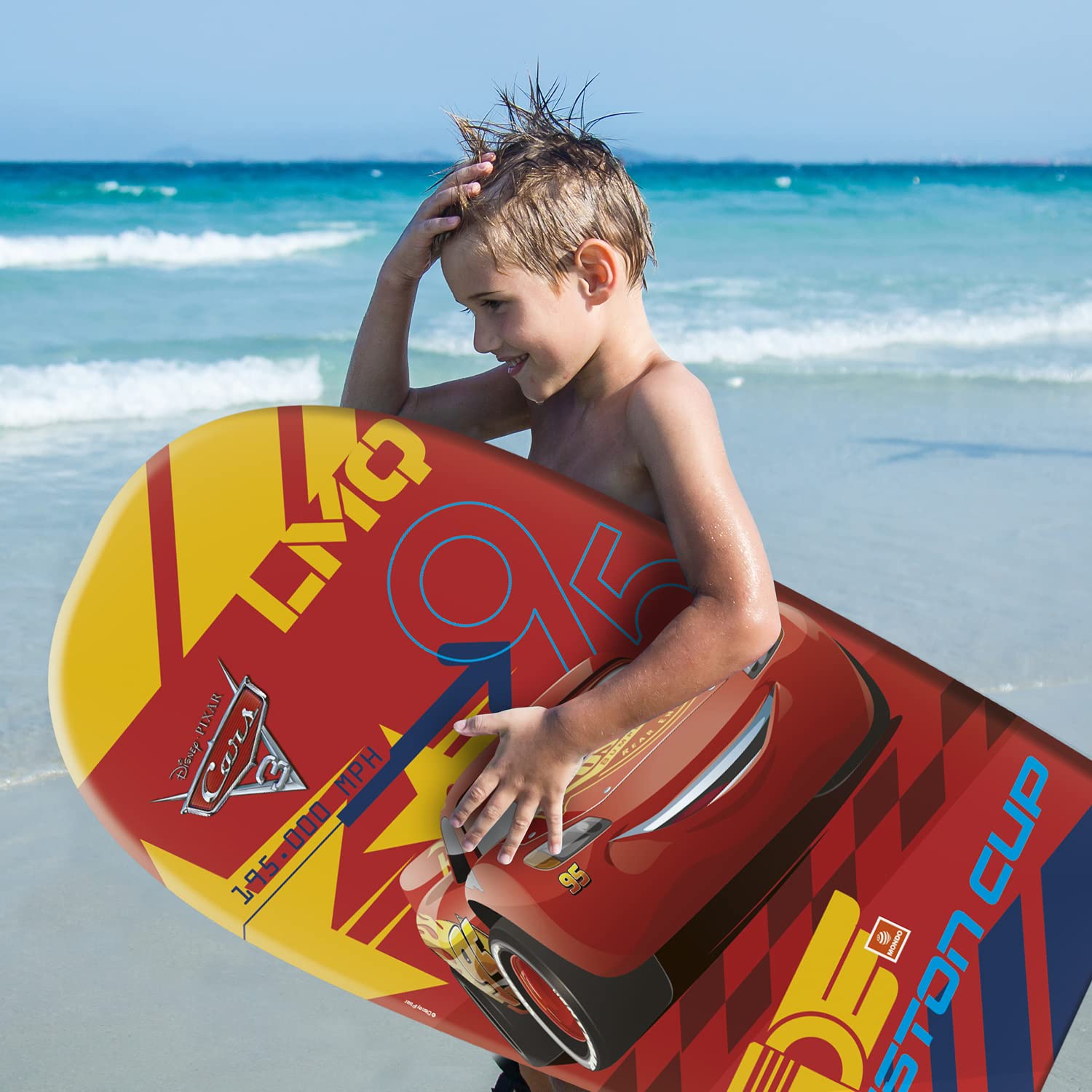 Mondo Toys - Body Board Disney Cars - Tavola da Surf per bambini, 94 cm - 11038