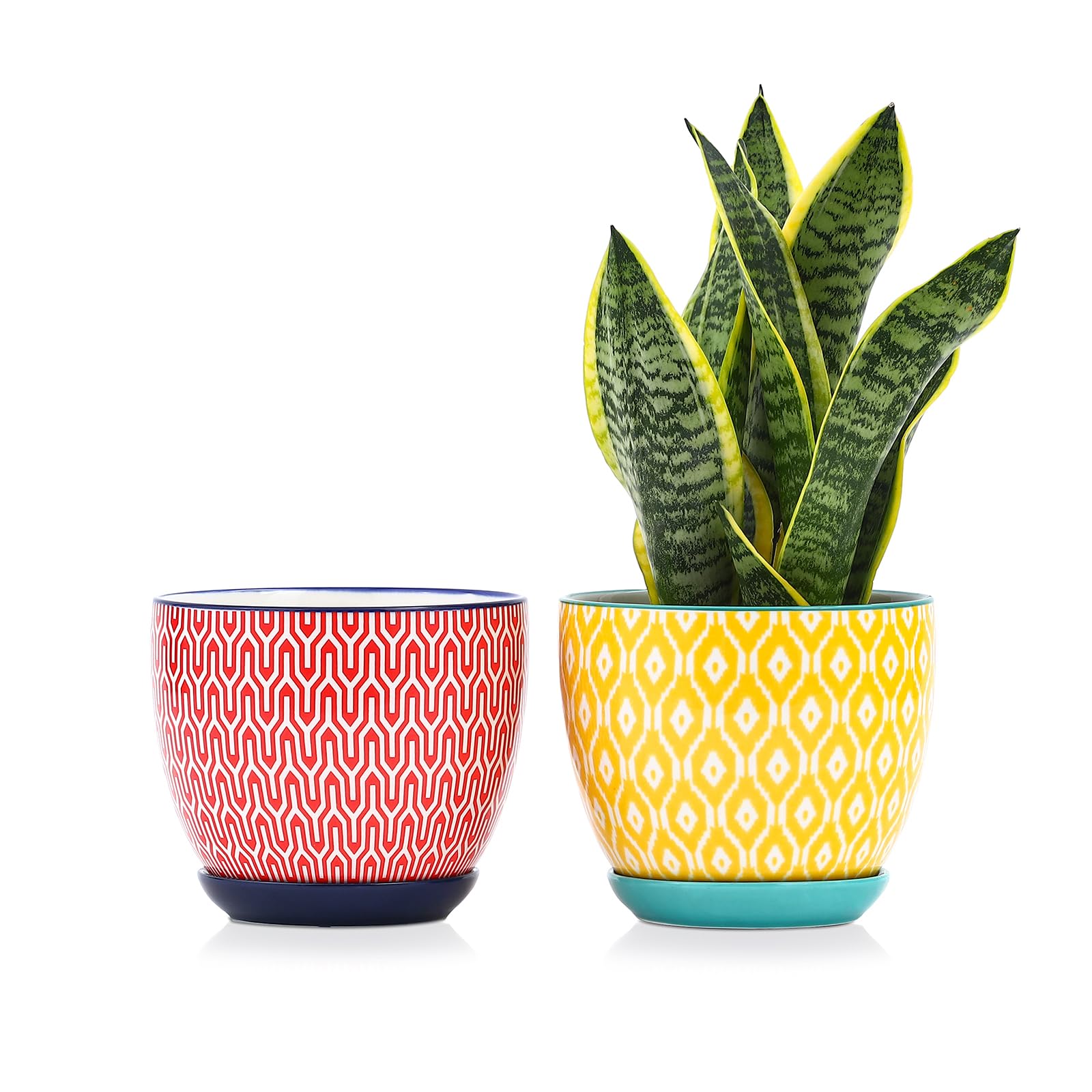 Selamica Ceramica Plant Pots Set of 2