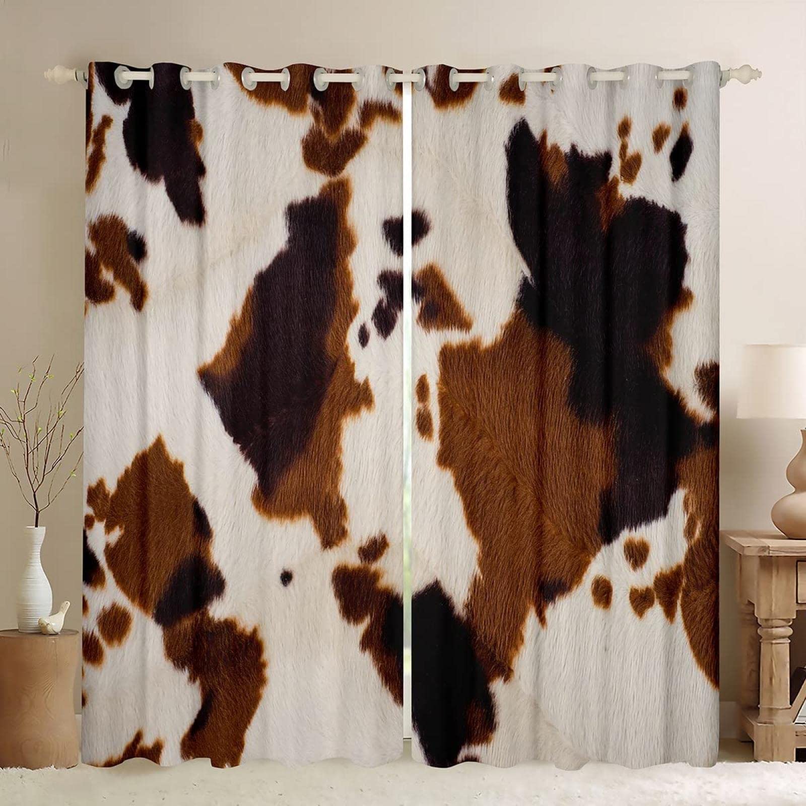 Rideaux impression numérique animaux de la ferme tissu premium