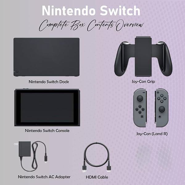 Nintendo Switch con Joy-Con negro y gris con base (Reacondicionada) por Amazon Renewed