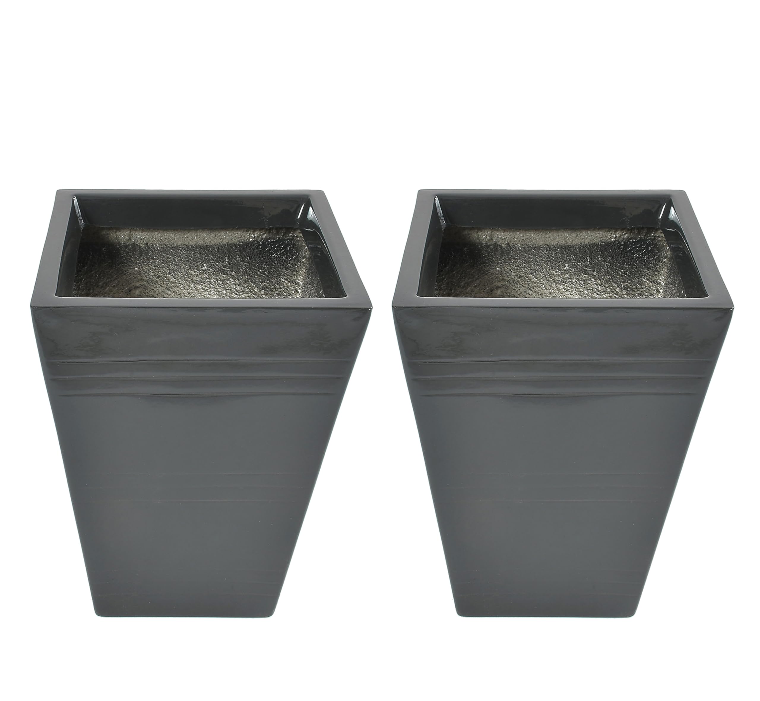 Global Trade & Utility Products Fibreglass FRP Big Size Planter Tall Gamla for Living Room Indoor Outdoor Balcony and Gardening, Size:- H:18 Inch, W:13 Inch, L:18 Inch, White 2 Planter (Grey) (B0CP22KBM6) Amazon Price History, Amazon Price Tracker