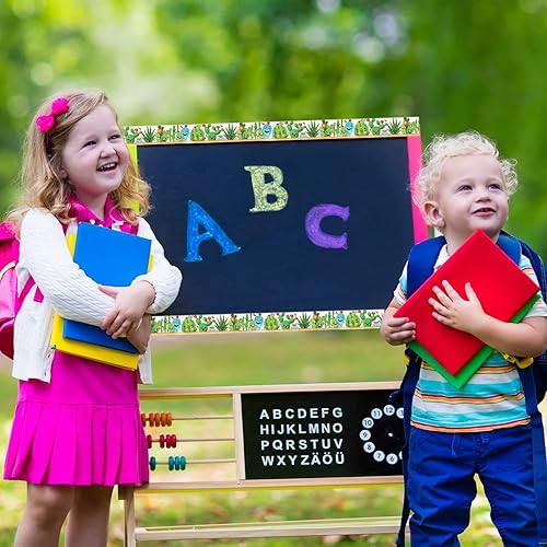 Miniatura 3 de Outus Borde de tablero de anuncios de cactus de 65.6 pies para decoración de aula, borde extraíble, decoración de pared, tablero negro, una línea