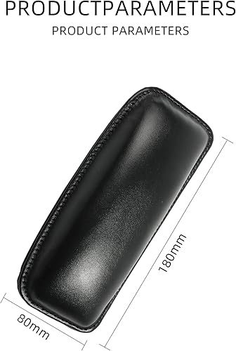 Miniatura 4 de YAKEFLY Paquete de 2 almohadillas suaves para consola central de automóvil, cojín universal de cuero para reposabrazos de automóvil, almohada para