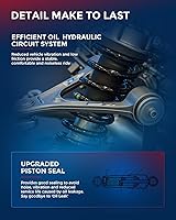 Vista 8 de KAX Conjunto de amortiguadores delanteros se ajusta a 4Runner 2003-2020, FJ Cruiser 2007-2014, Tacoma 2005-2015, suspensión completa 171371L