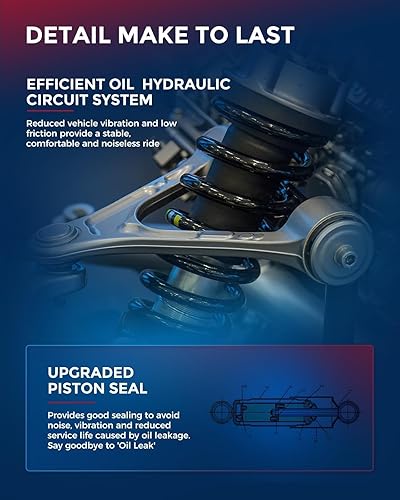 Miniatura 5 de KAX Puntales delanteros para 4Runner 2003-2023, Tacoma 2005-2015, amortiguadores delanteros FJ Cruiser 2007-2014, amortiguadores delanteros rápidos