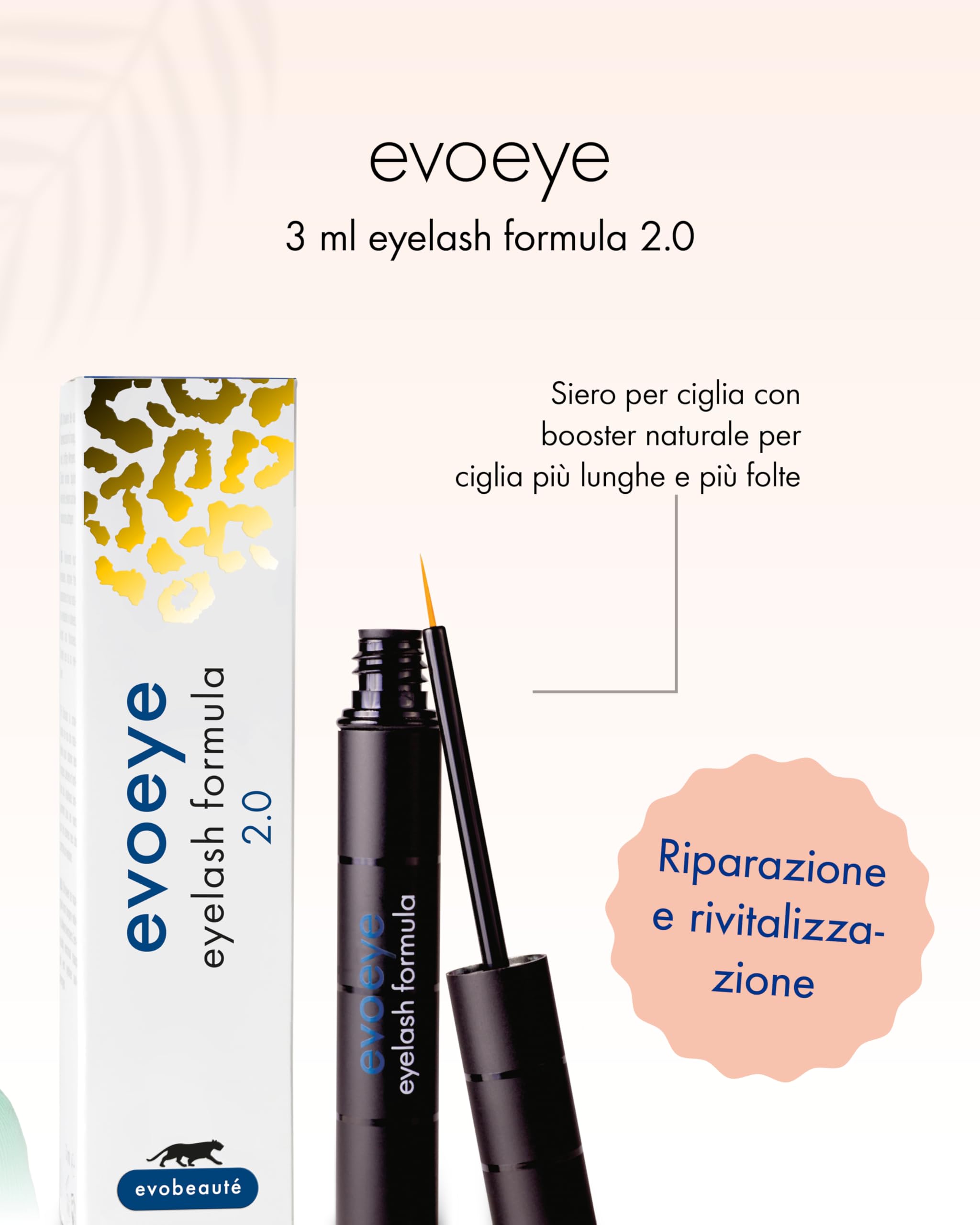 evoeye eyelash formula 2.0 - Siero Ciglia, booster per ciglia - 3ml