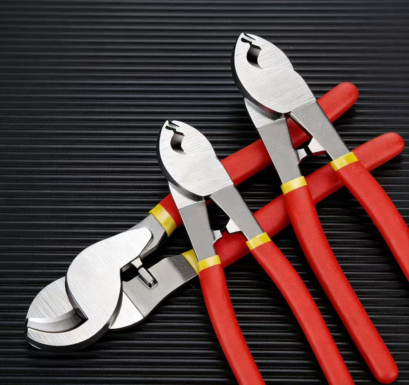 1pc Professional Cable Pliers, Chrome Vanadium Steel Manual Wire Cutters, Insulated Cable Scissors, Wire Stripping Pliers, Electrical Wire Cutting Tools,Small