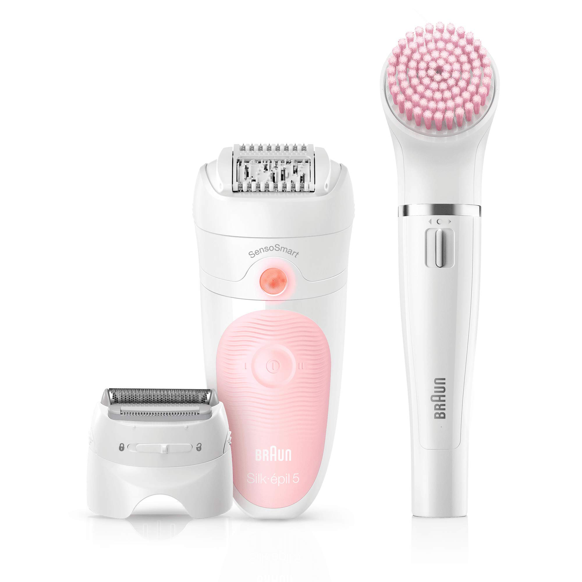 Braun Silk-épil Beauty Set 5 Starter Wet&Dry 5-885 - Depiladora Mujer 4 en 1 Inalámbrica
