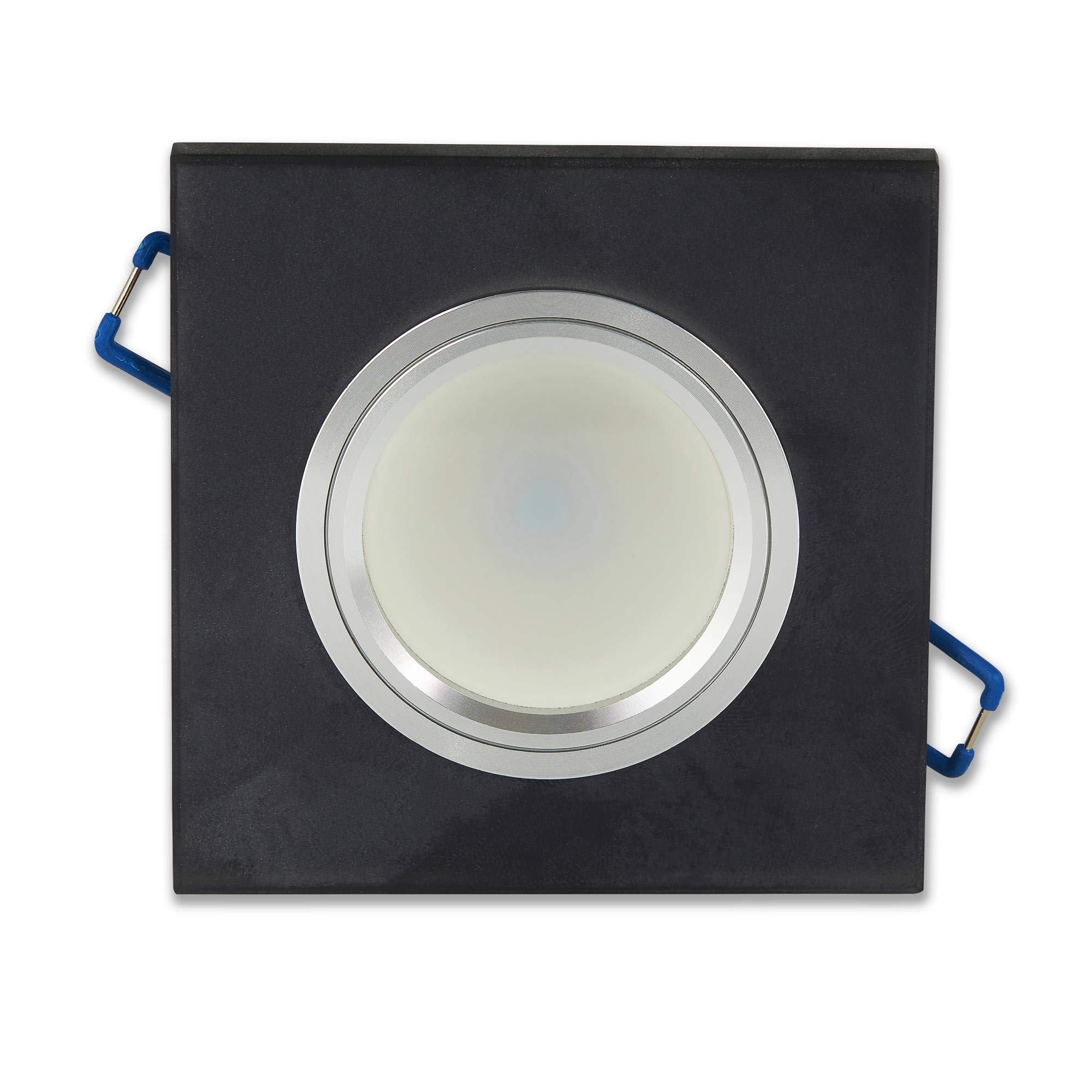 Buy LED recessed Spotlight Square Black matt 3 watts Neutral White