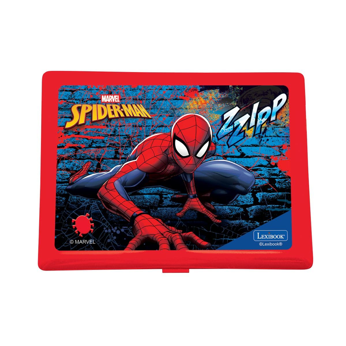 Lexibook, Spiderman, dwujęzyczny holenderski i francuski komputer edukacyjny, 164 aktywności, matematyka, gry logiczne, tryb muzyczny, ekran LCD, design Spiderman, czerwony/niebieski, JC601SPi10LXB
