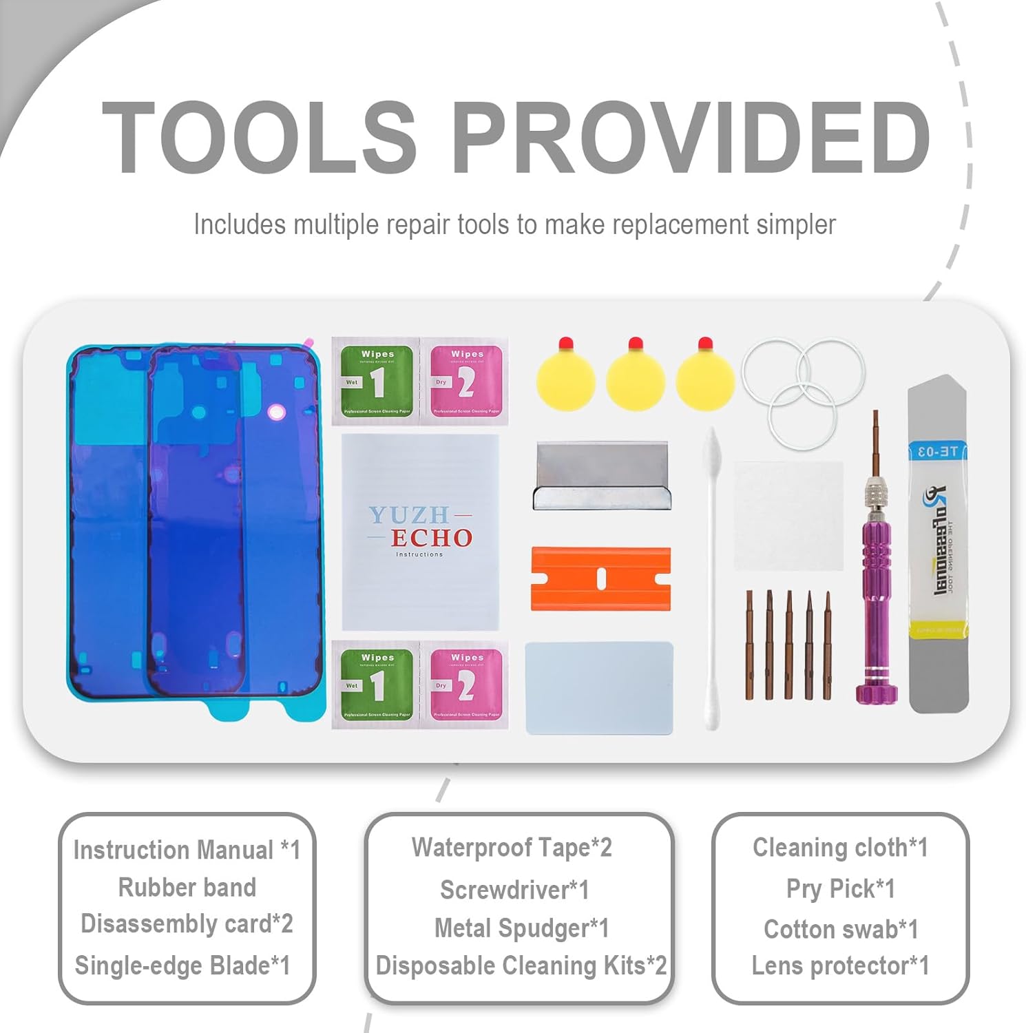 Back Glass Replacement for iPhone 16 Pro Max(6.9 inches,Desert Titanium) Integrated Glass & Magnet & Metal Phase Ring Repair Tools are Included