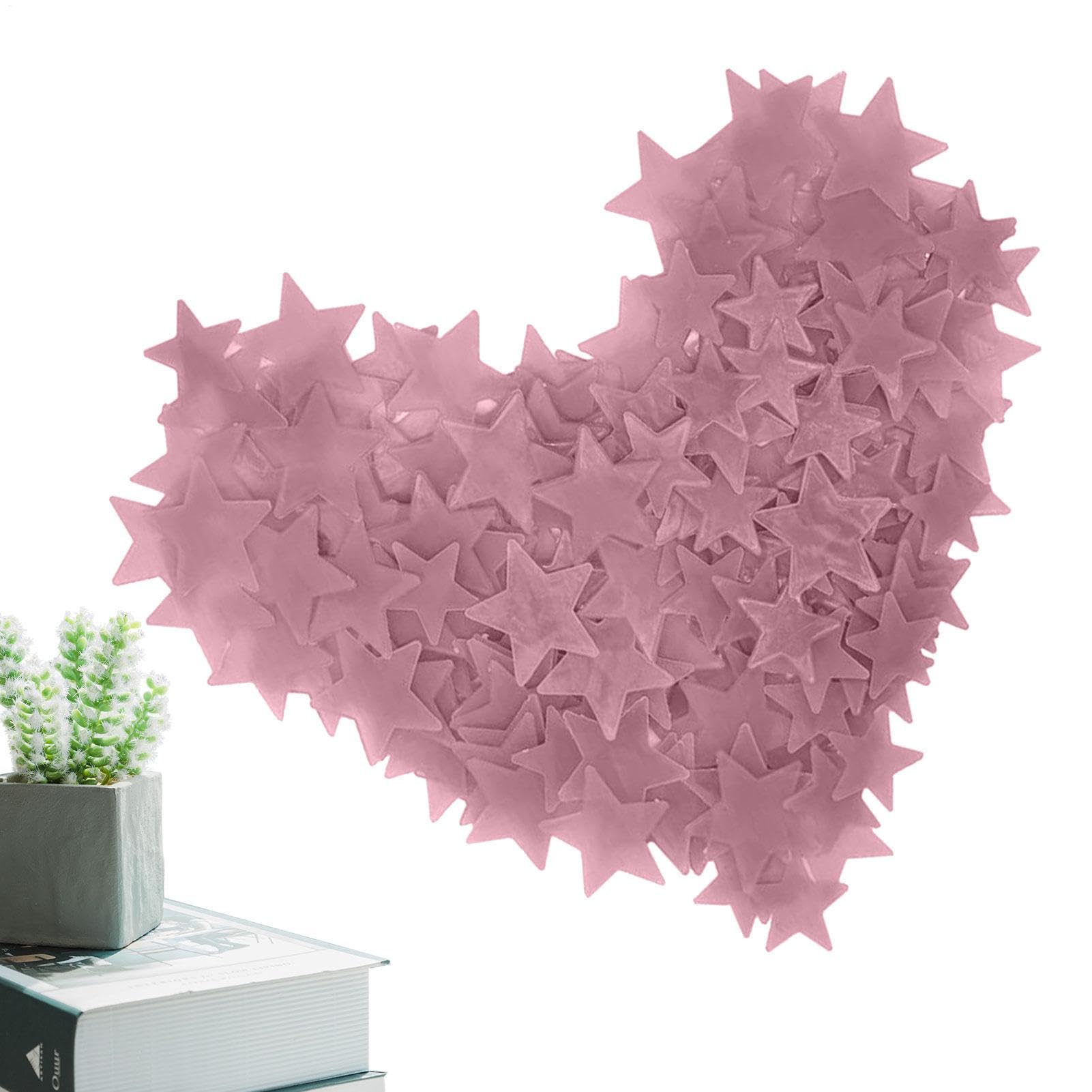 Décor de chambre étoile | 100 autocollants de décoration de plafond pour étoilé | Étoiles fluorescentes pour plafond, jouets pour, autocollant mural de mariage, décoration de salle