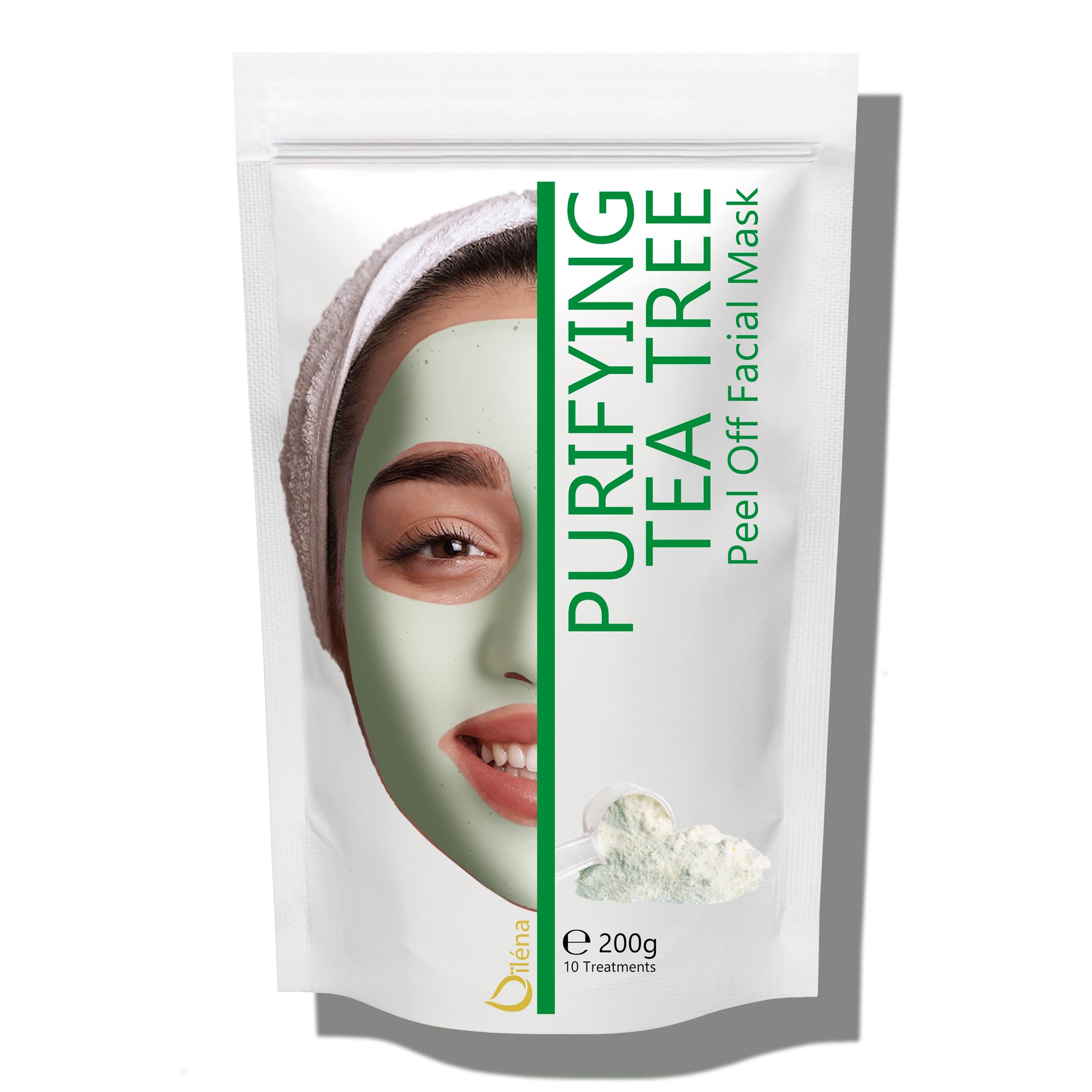 Masque Visage Extracteur Points Noirs Masque Anti-Acné aux Huiles Essentielles Masque Peel-Off Masque d'Alginate gelifiant en poudre 200 g - 10 soins