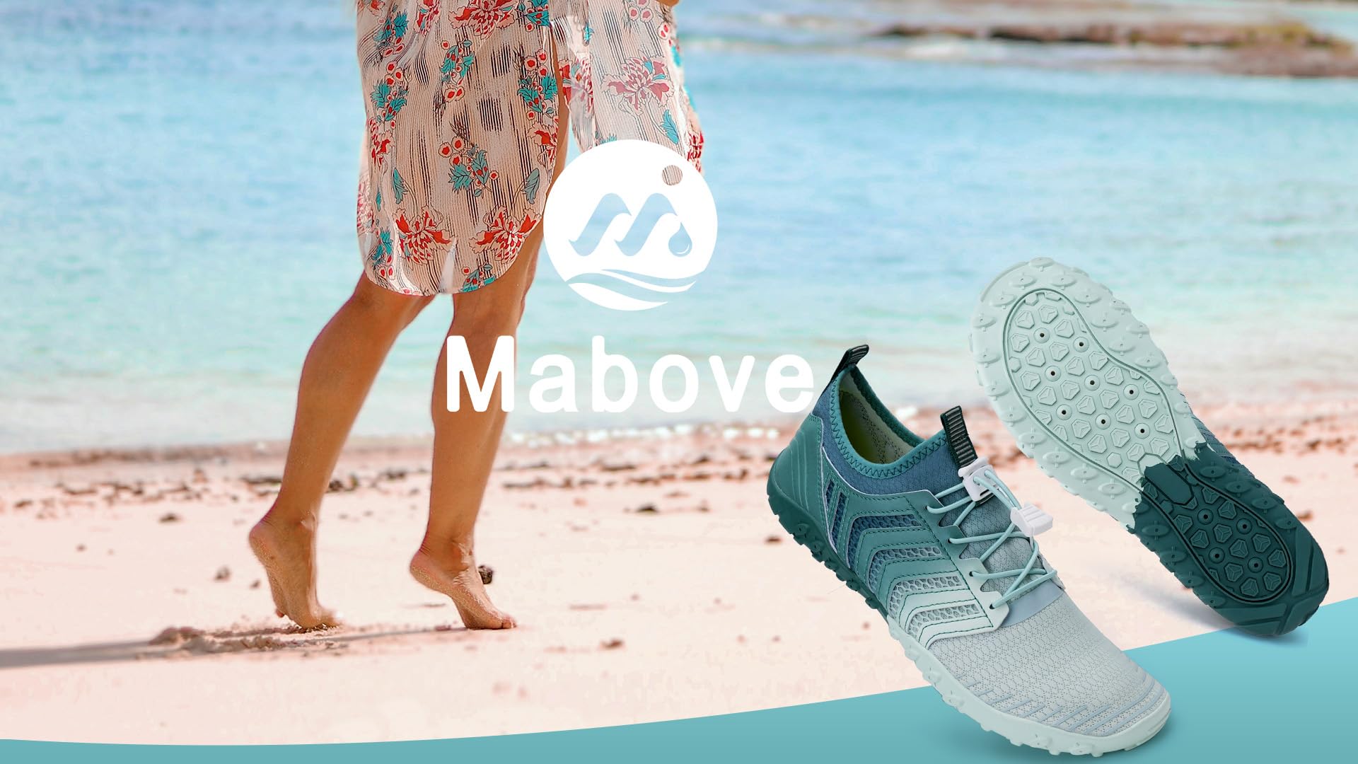 Mabove Strandschuhe Wasserschuhe Herren Damen Schnell Trocknen Surfschuhe Schwimmschuhe Aquaschuhe Badeschuhe Barfussschuhe - 3