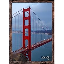 BESCRCL 20x30 Picture Frame Brown Poster Frame Wall Hanging Display Picture 20x30 inch No Mat 1 Pack