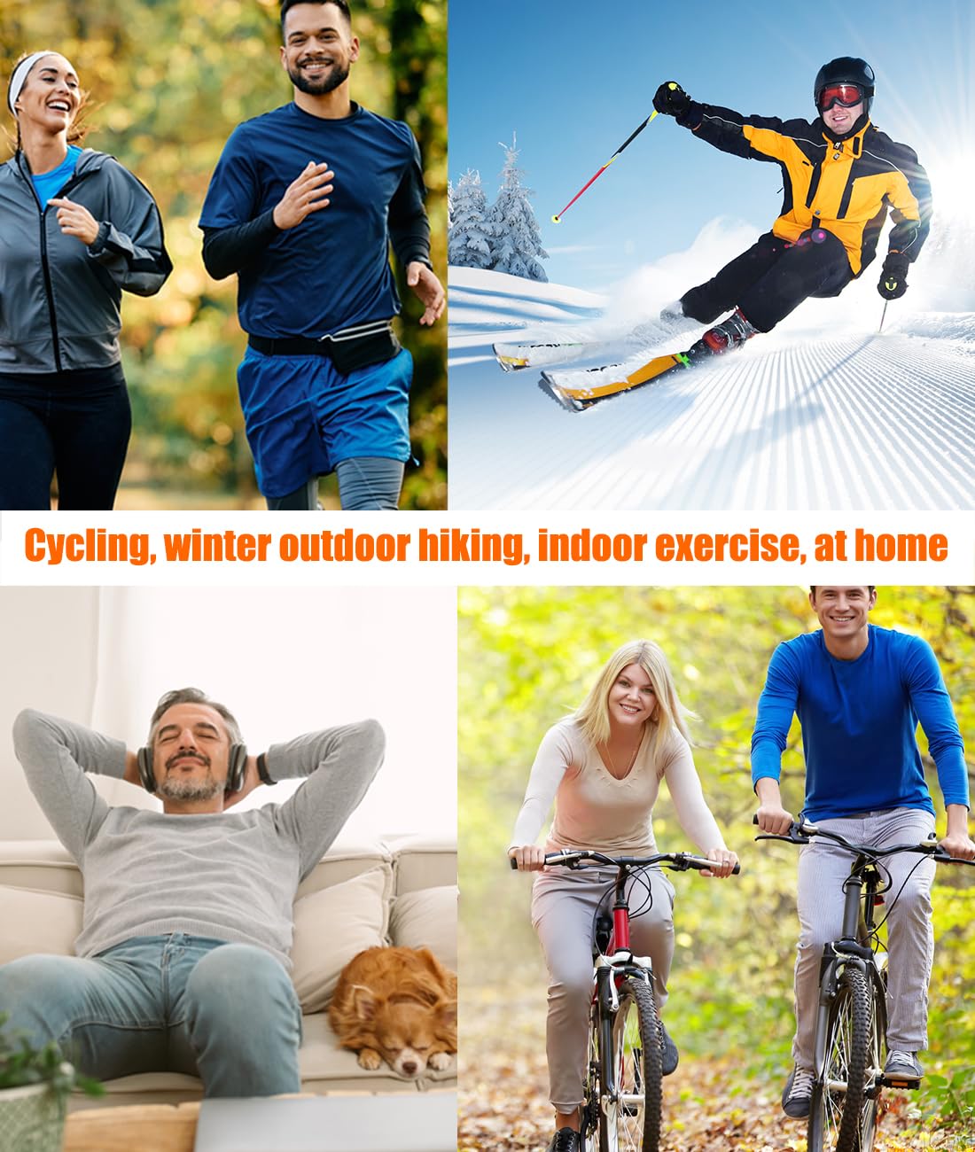 Maglia Termica Uomo Maniche Lunghe Maglietta Intima Invernale Abbigliamento Termico Corsa Ciclismo Escursionismo Sci