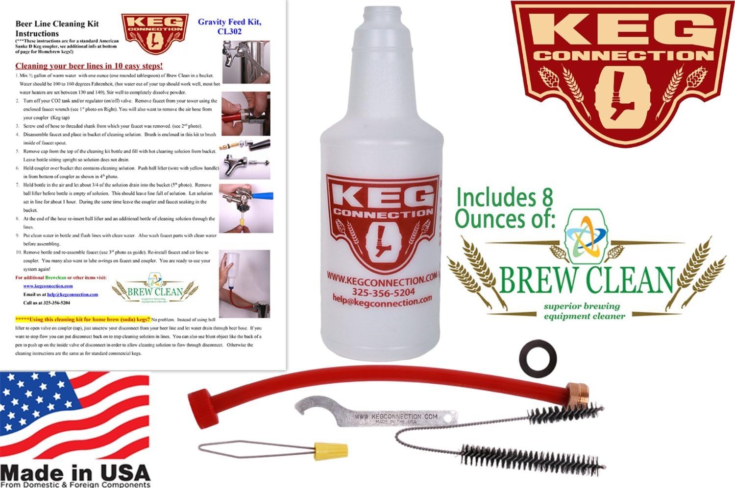 Beer Line Cleaning Kit Home & Kitchen