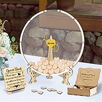 Vista 14 de Libro alternativo de corazón personalizado para libro de invitados con 30 a 100 corazones de madera, caja de madera personalizada para decoración