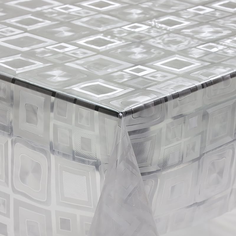 Home Direct Átlátszó PVC Asztalterítő - Vízálló, Könnyen Tisztítható Asztali Védőfólia Konyhába, Étkezőbe, Kertbe - Téglalap Alakú 140 x 240