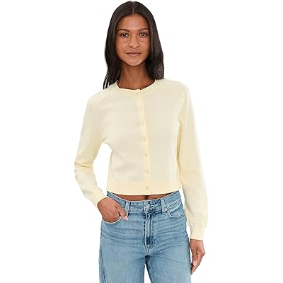 525 america Cleo Saddle Shoulder Cardigan lemon icing