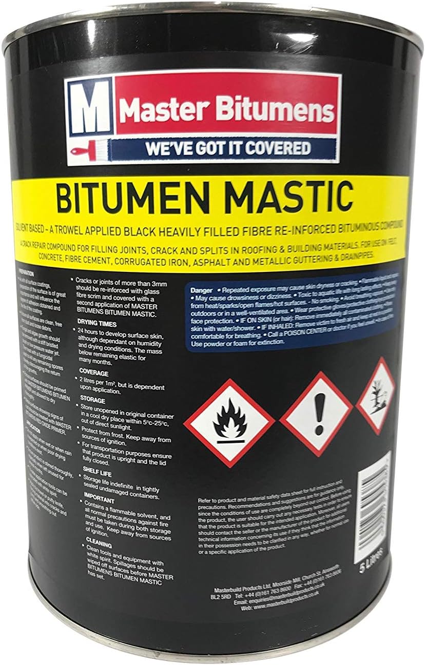 Everbuild Black Jack 903 Bitumen Trowel Mastic Trowellable Bituminous